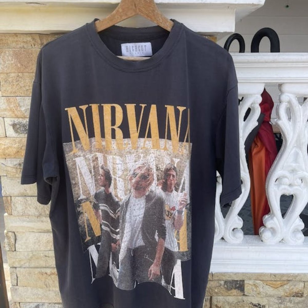 Last Droprarefaded Thrashed Nirvana Band Teebiye110